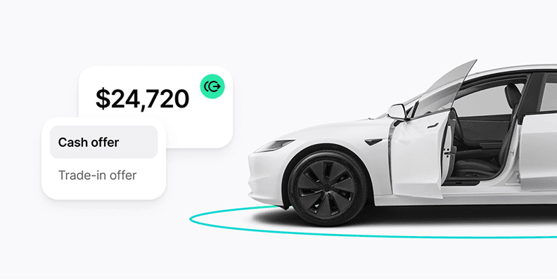 Customer viewing a car offer on mobile